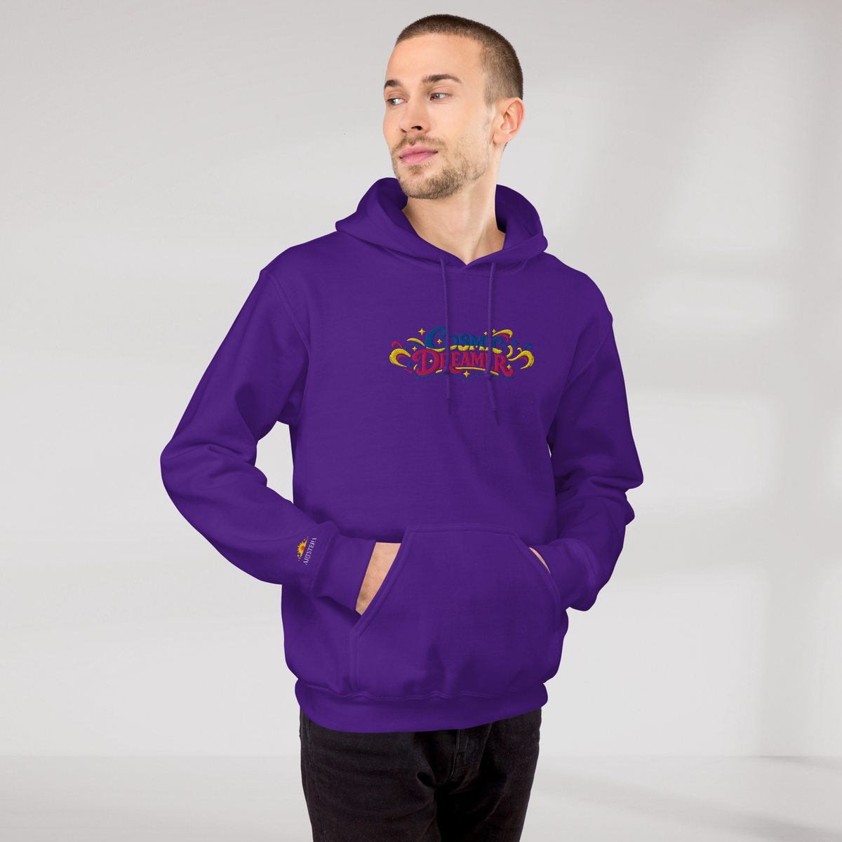 Cosmic Dreamer Hoodie Vibrant – Farbe Lila – Ansicht 8