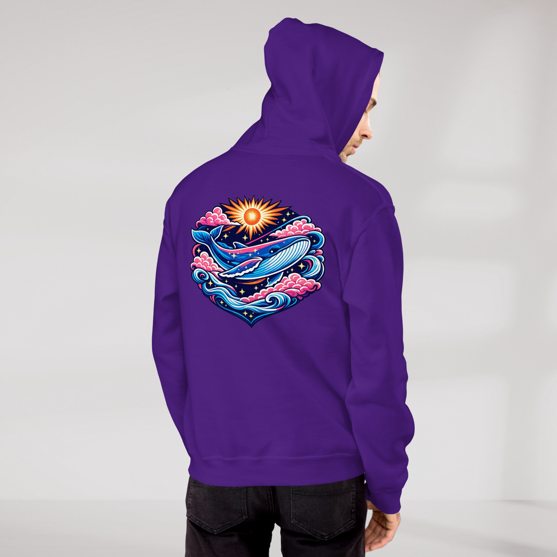 Cosmic Dreamer Hoodie Vibrant – Farbe Lila – Ansicht 9