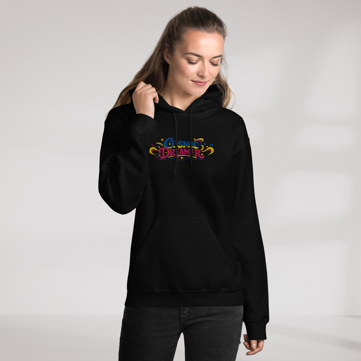 Cosmic Dreamer Hoodie Vibrant – Farbe Schwarz – Ansicht 10