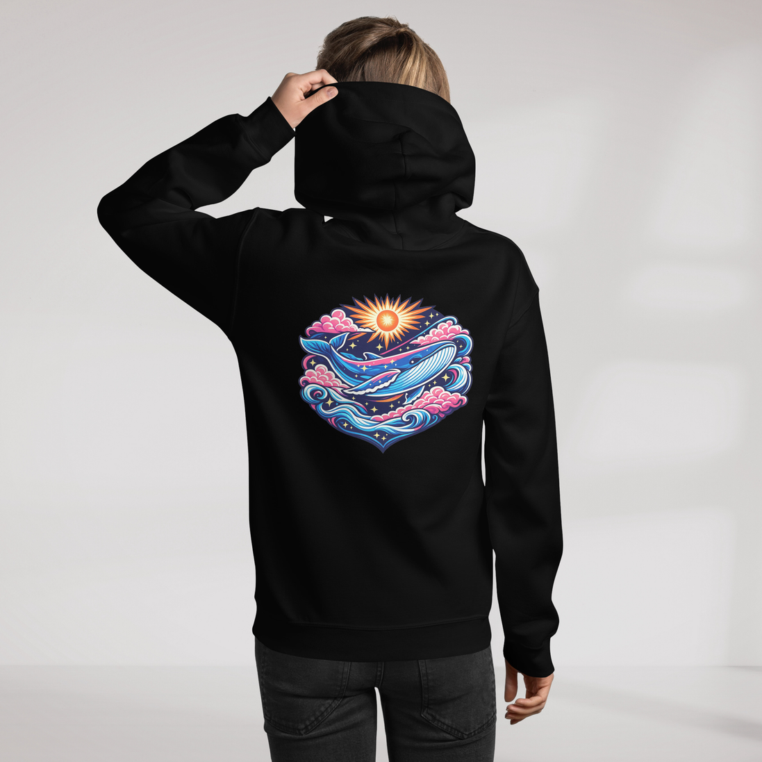 Cosmic Dreamer Hoodie Vibrant – Farbe Schwarz – Ansicht 11