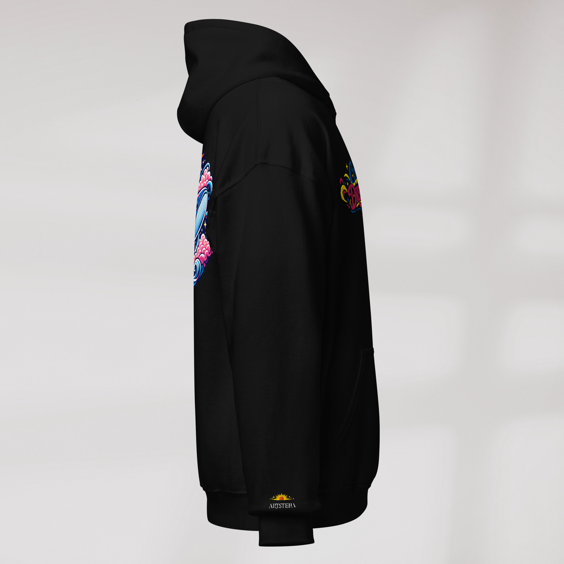 Cosmic Dreamer Hoodie Vibrant – Farbe Schwarz – Ansicht 2