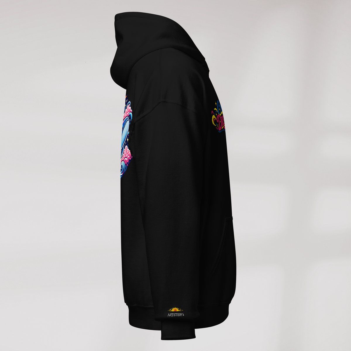 Cosmic Dreamer Hoodie Vibrant – Farbe Schwarz – Ansicht 2