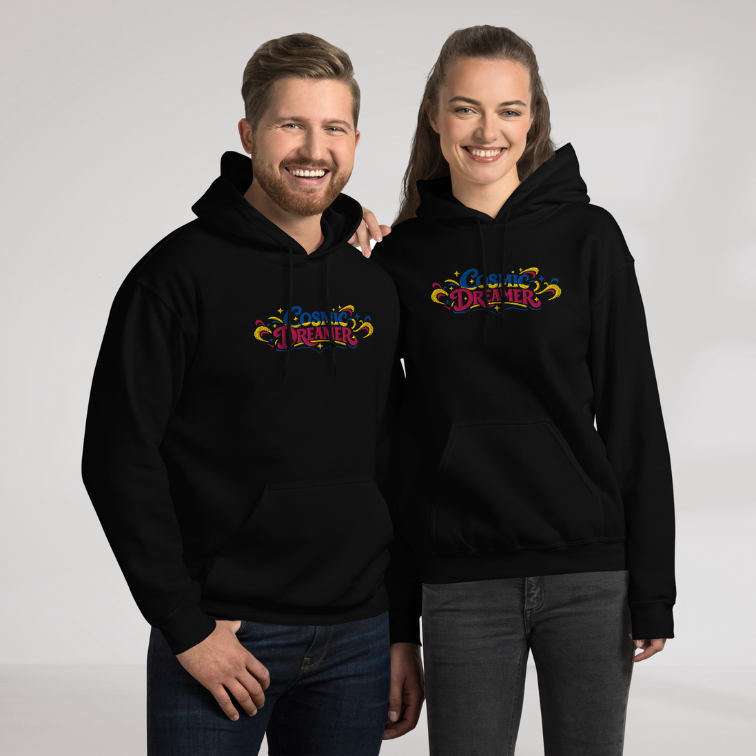 Cosmic Dreamer Hoodie Vibrant – Farbe Schwarz – Ansicht 7