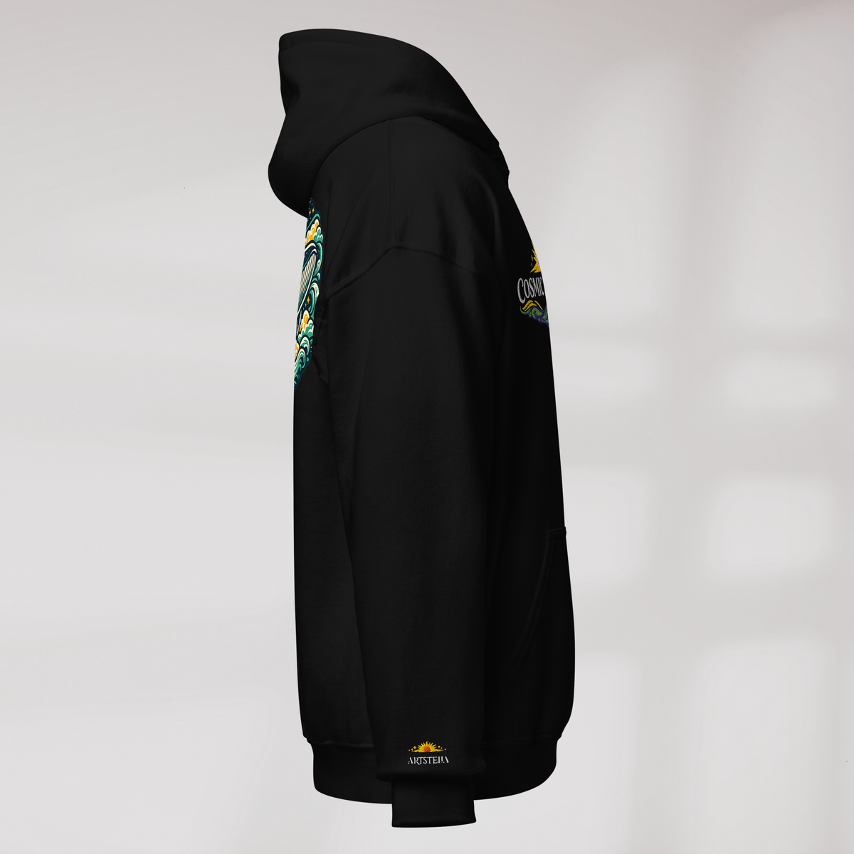 Cosmic Dreamer Hoodie Vibrant Grün ver. – Farbe Schwarz – Ansicht 2