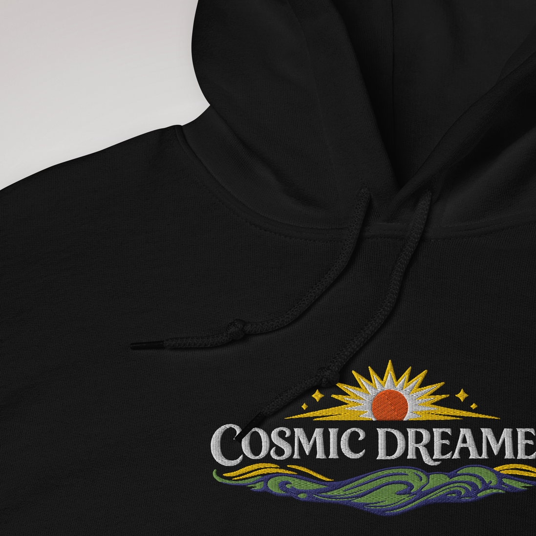 Cosmic Dreamer Hoodie Vibrant Grün ver. – Farbe Schwarz – Ansicht 3