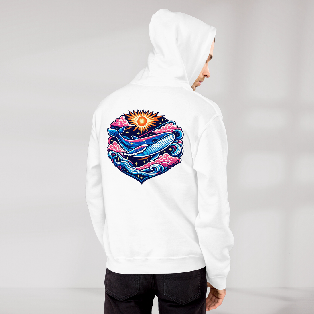 Cosmic Dreamer Hoodie Vibrant – Farbe Weiß – Ansicht 9