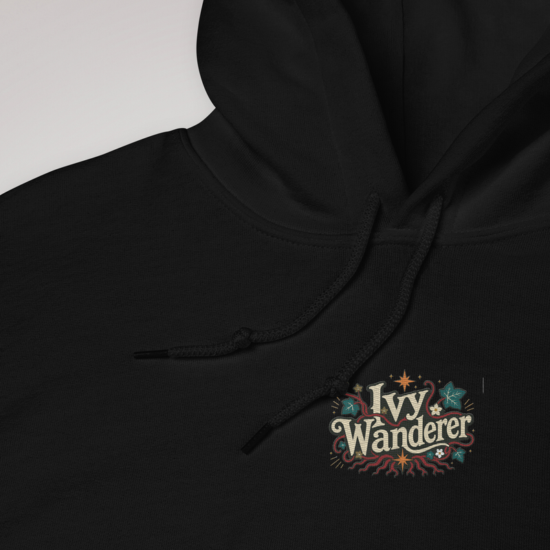 Ivy Wanderer Hoodie Retro – Farbe Schwarz – Ansicht 1