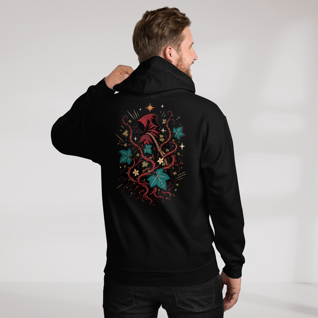 Ivy Wanderer Hoodie Retro – Farbe Schwarz – Ansicht 4