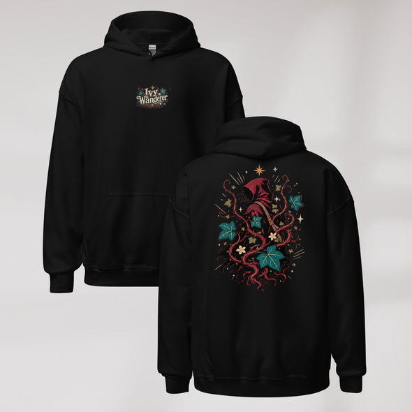 Ivy Wanderer Hoodie Retro – Farbe Schwarz – Ansicht 9