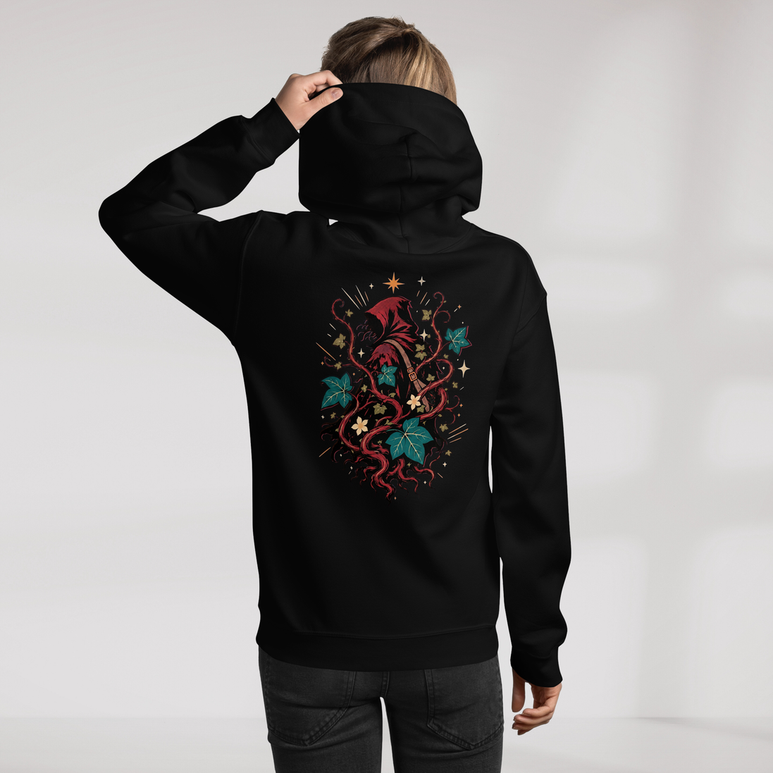 Ivy Wanderer Hoodie Retro – Farbe Schwarz – Ansicht 7
