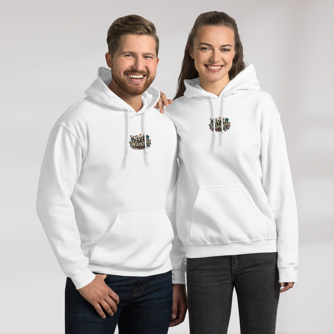 Ivy Wanderer Hoodie Retro – Farbe Weiß – Ansicht 2