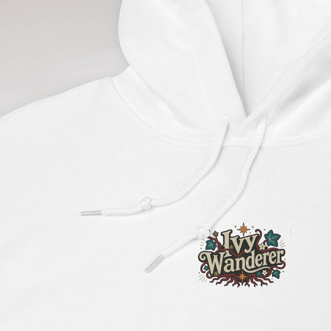 Ivy Wanderer Hoodie Retro – Farbe Weiß – Ansicht 3