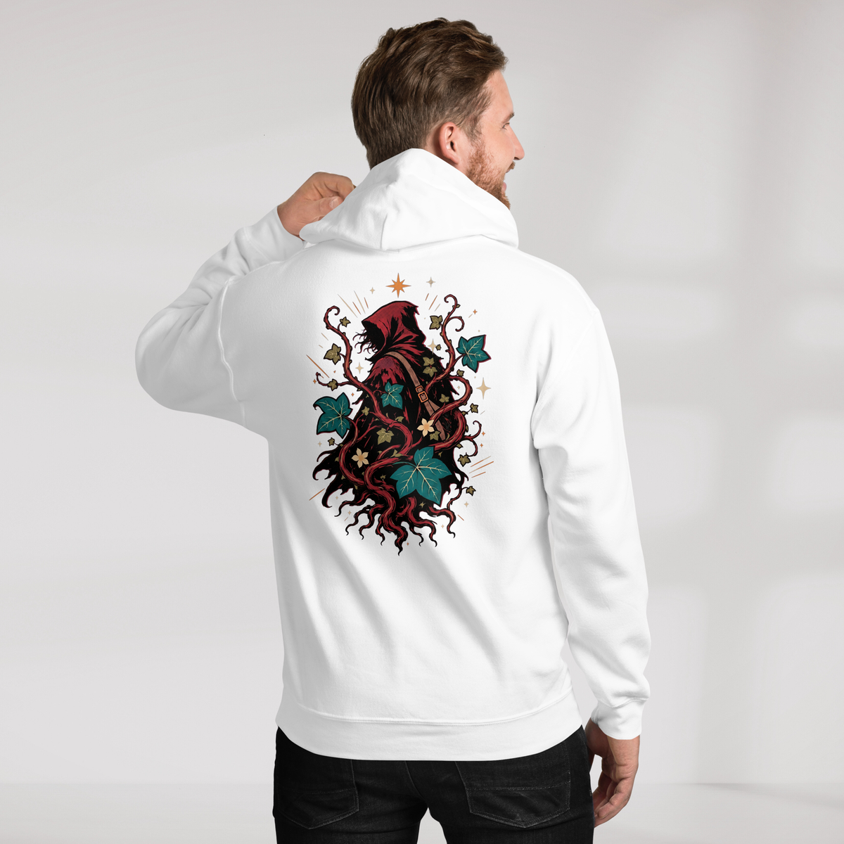 Ivy Wanderer Hoodie Retro – Farbe Weiß – Ansicht 5