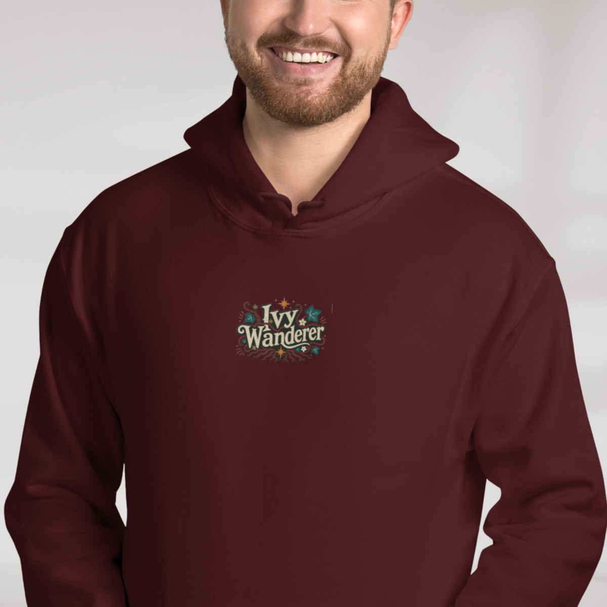 Ivy Wanderer Hoodie Retro – Farbe Kastanienbraun – Ansicht 4