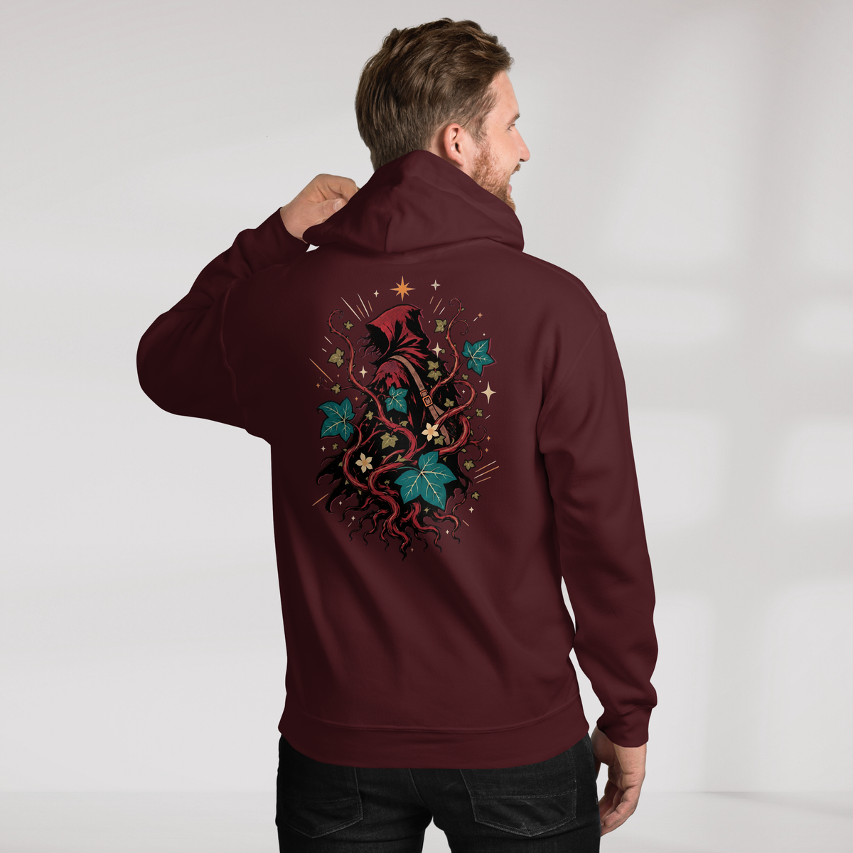 Ivy Wanderer Hoodie Retro – Farbe Kastanienbraun – Ansicht 6