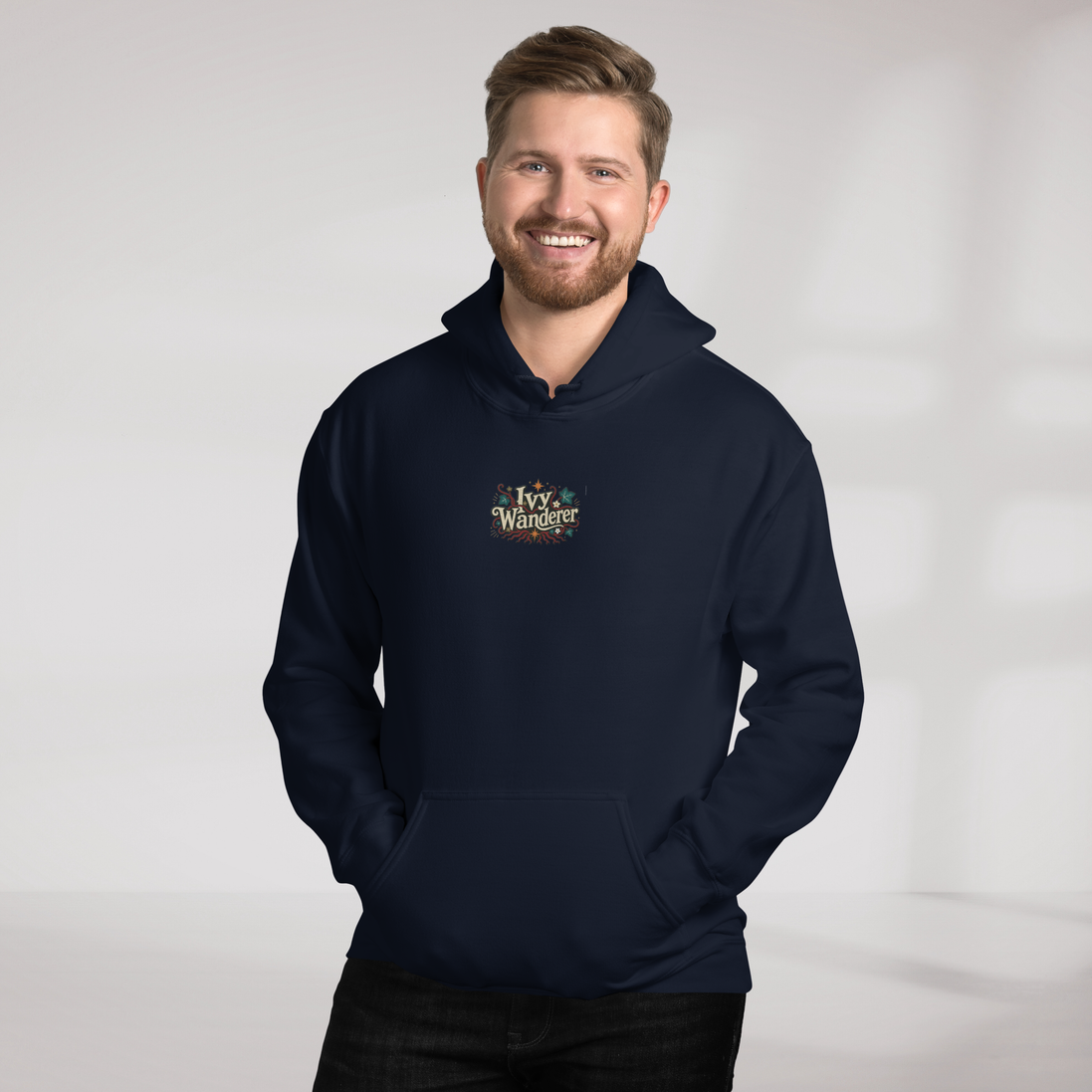 Ivy Wanderer Hoodie Retro – Farbe Navy – Ansicht 4