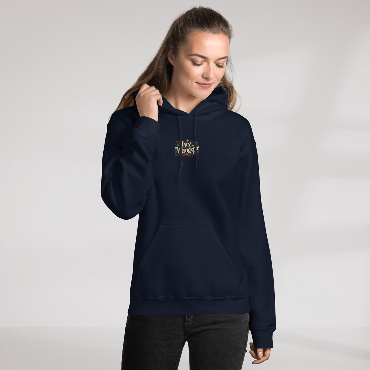 Ivy Wanderer Hoodie Retro – Farbe Navy – Ansicht 7