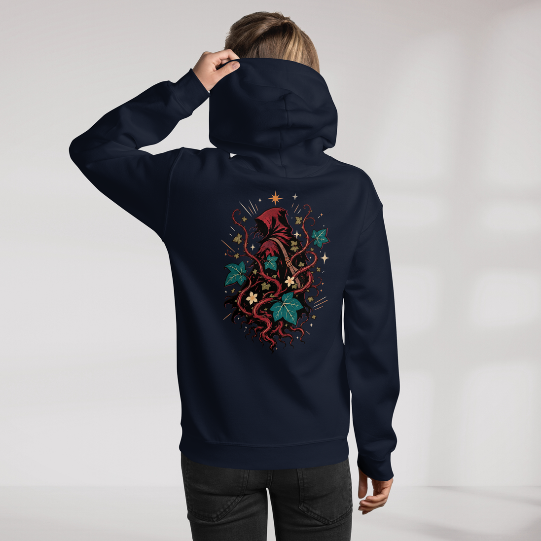 Ivy Wanderer Hoodie Retro – Farbe Navy – Ansicht 8