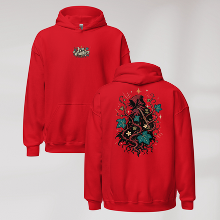 Ivy Wanderer Hoodie Retro – Farbe Rot – Ansicht 1