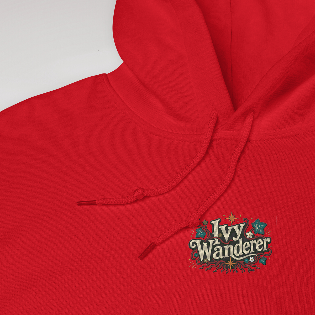 Ivy Wanderer Hoodie Retro – Farbe Rot – Ansicht 3