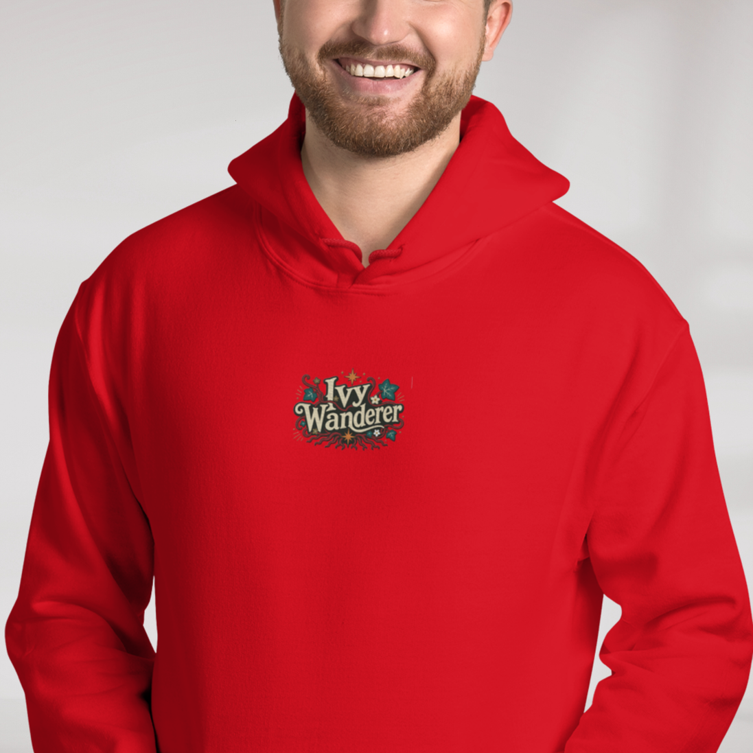 Ivy Wanderer Hoodie Retro – Farbe Rot – Ansicht 5