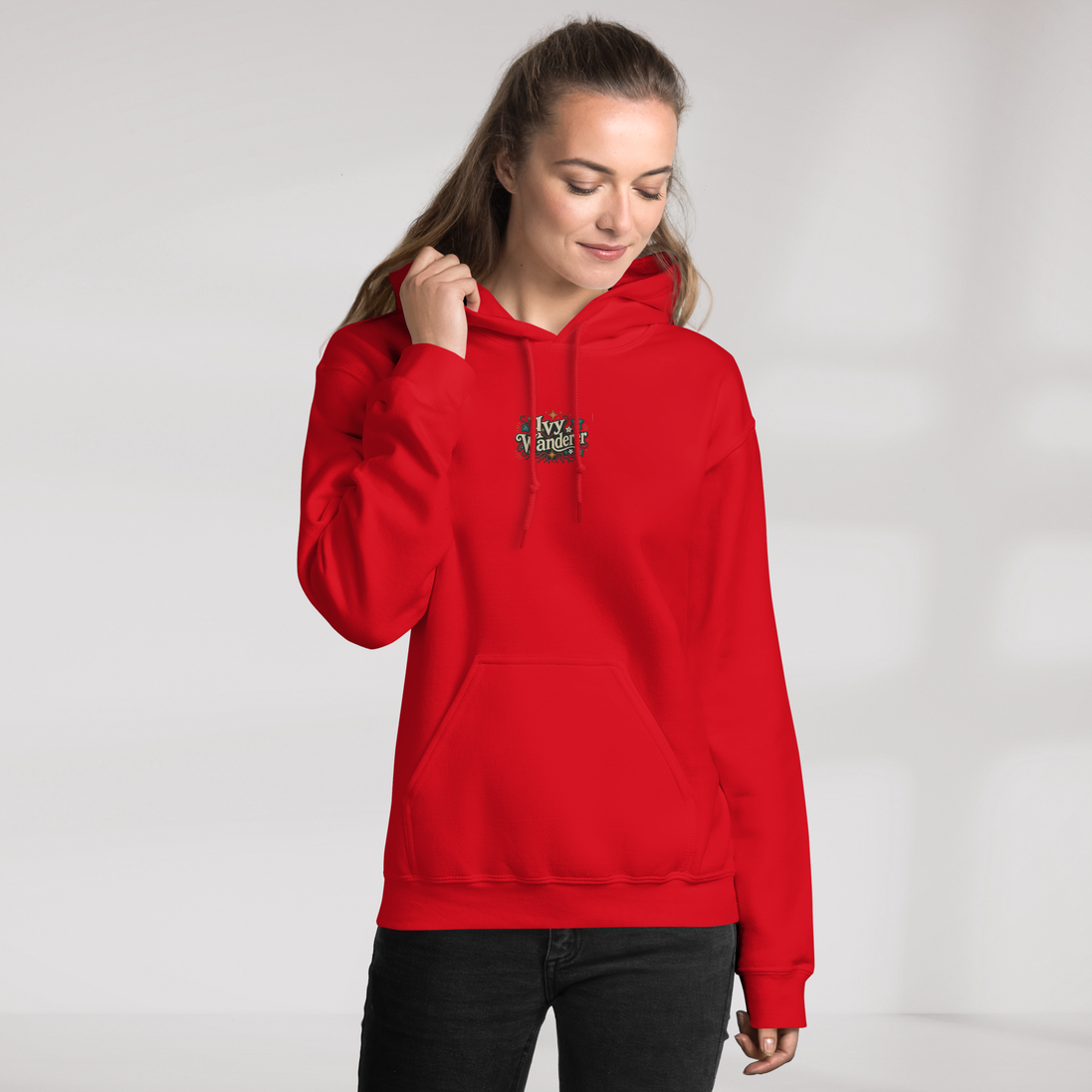 Ivy Wanderer Hoodie Retro – Farbe Rot – Ansicht 7