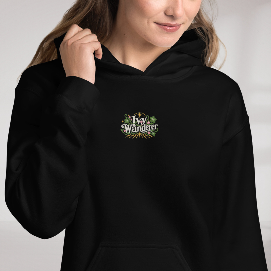 Ivy Wanderer Hoodie Soft (F) – Farbe Schwarz – Ansicht 2