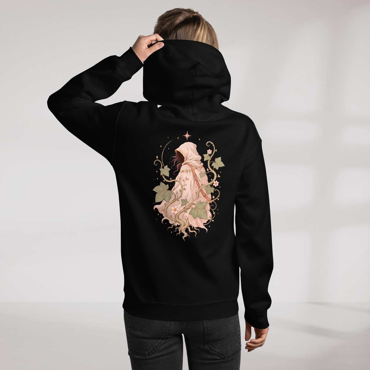Ivy Wanderer Hoodie Soft (F) – Farbe Schwarz – Ansicht 6