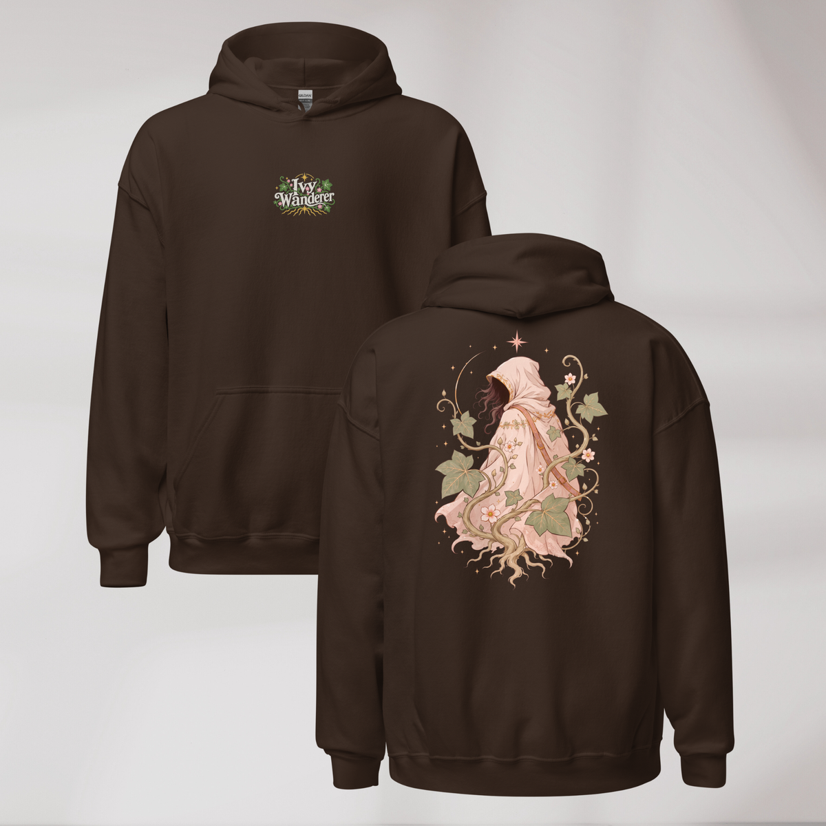 Ivy Wanderer Hoodie Soft (F) – Farbe Dunkle Schokolade – Ansicht 1