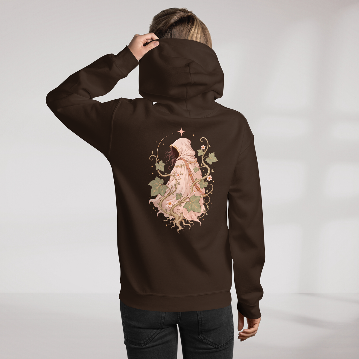 Ivy Wanderer Hoodie Soft (F) – Farbe Dunkle Schokolade – Ansicht 6