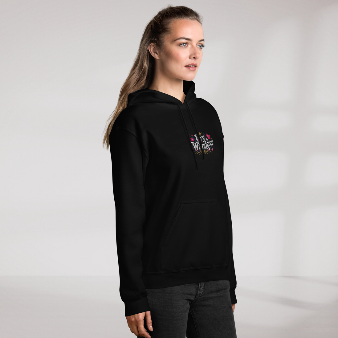 Ivy Wanderer Hoodie Vibrant (F) – Farbe Schwarz – Ansicht 6