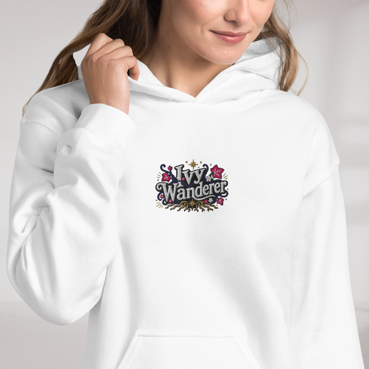 Ivy Wanderer Hoodie Vibrant (F) – Farbe Weiß – Ansicht 4