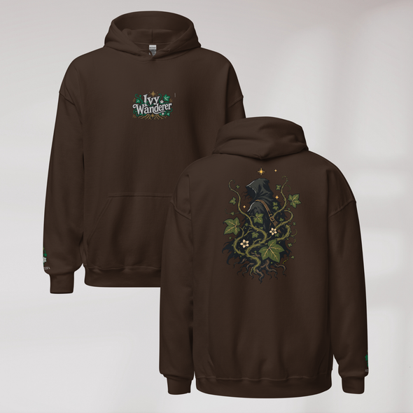 Ivy Wanderer Hoodie Grün ver. – Farbe Dunkle Schokolade – Ansicht 1