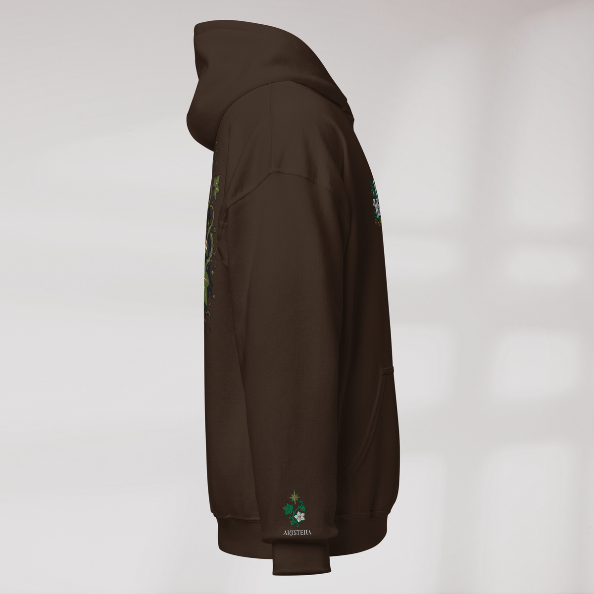 Ivy Wanderer Hoodie Grün ver. – Farbe Dunkle Schokolade – Ansicht 2