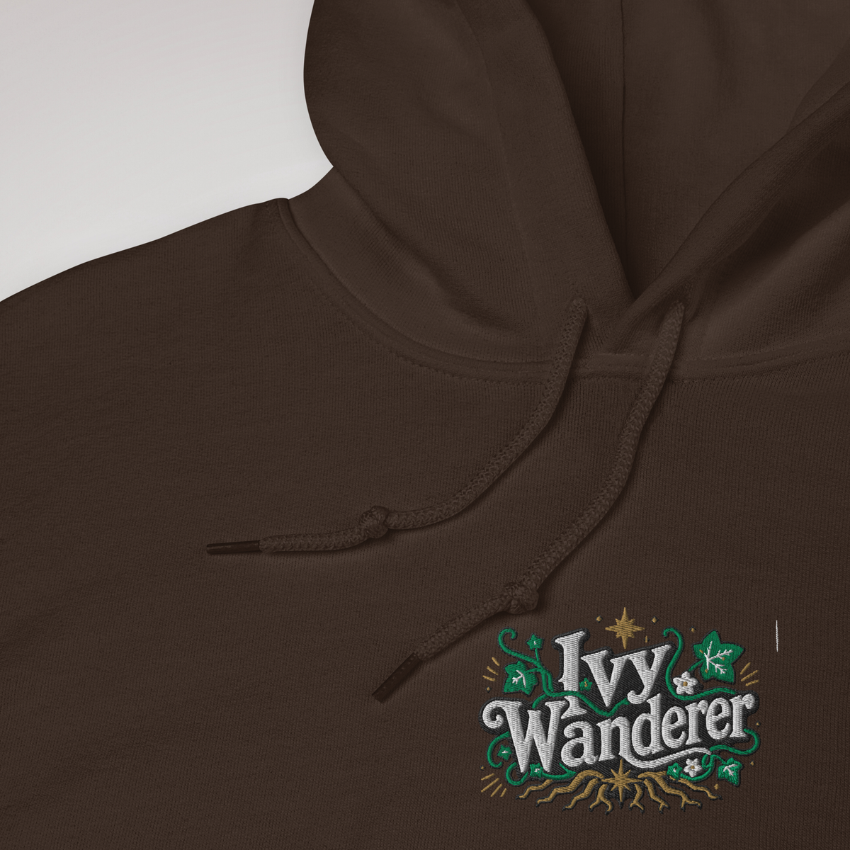 Ivy Wanderer Hoodie Grün ver. – Farbe Dunkle Schokolade – Ansicht 3