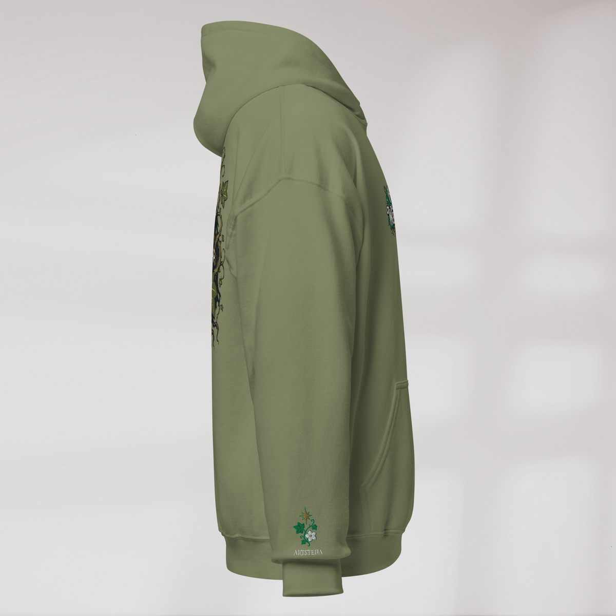 Ivy Wanderer Hoodie Grün ver. – Farbe Militärgrün – Ansicht 2
