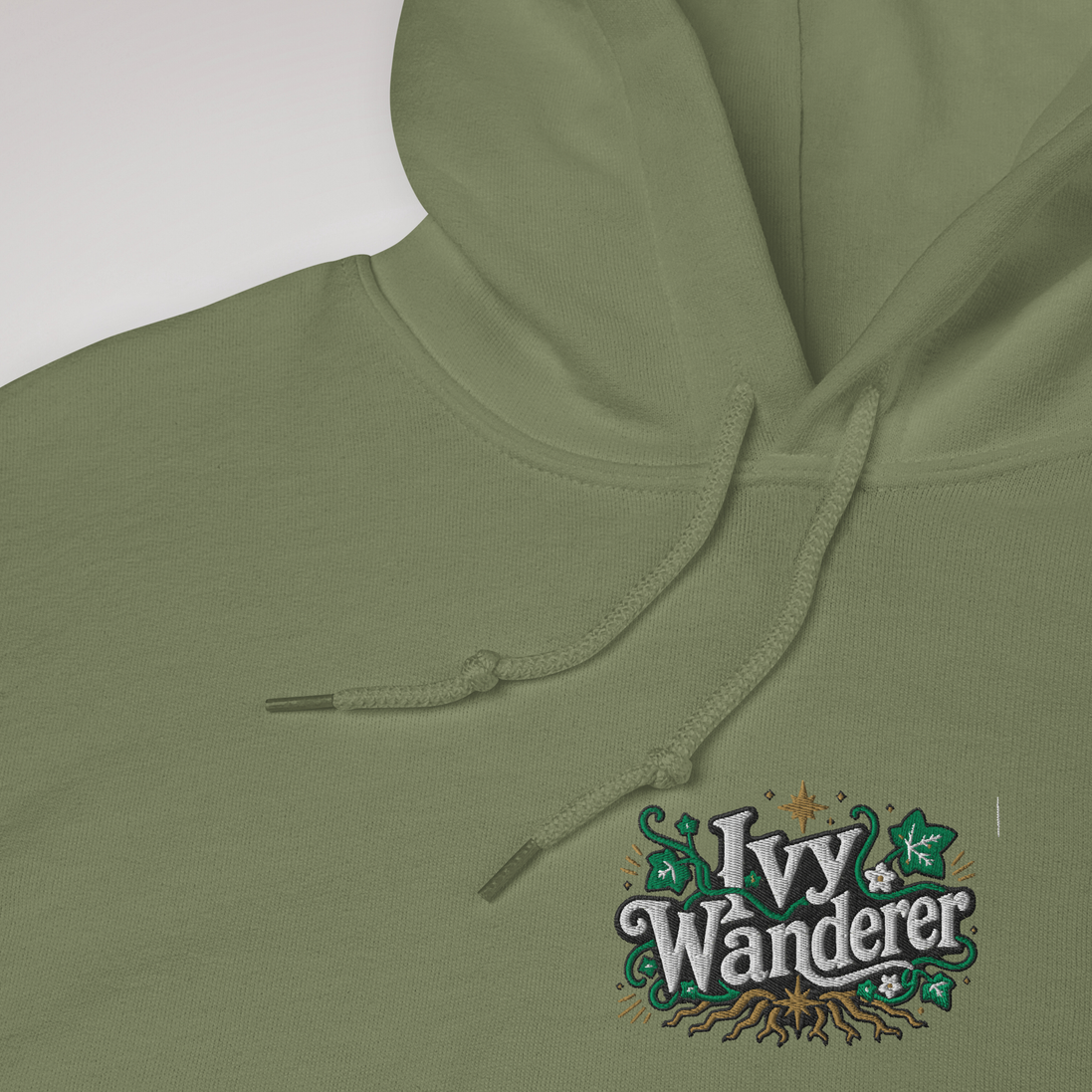 Ivy Wanderer Hoodie Grün ver. – Farbe Militärgrün – Ansicht 3