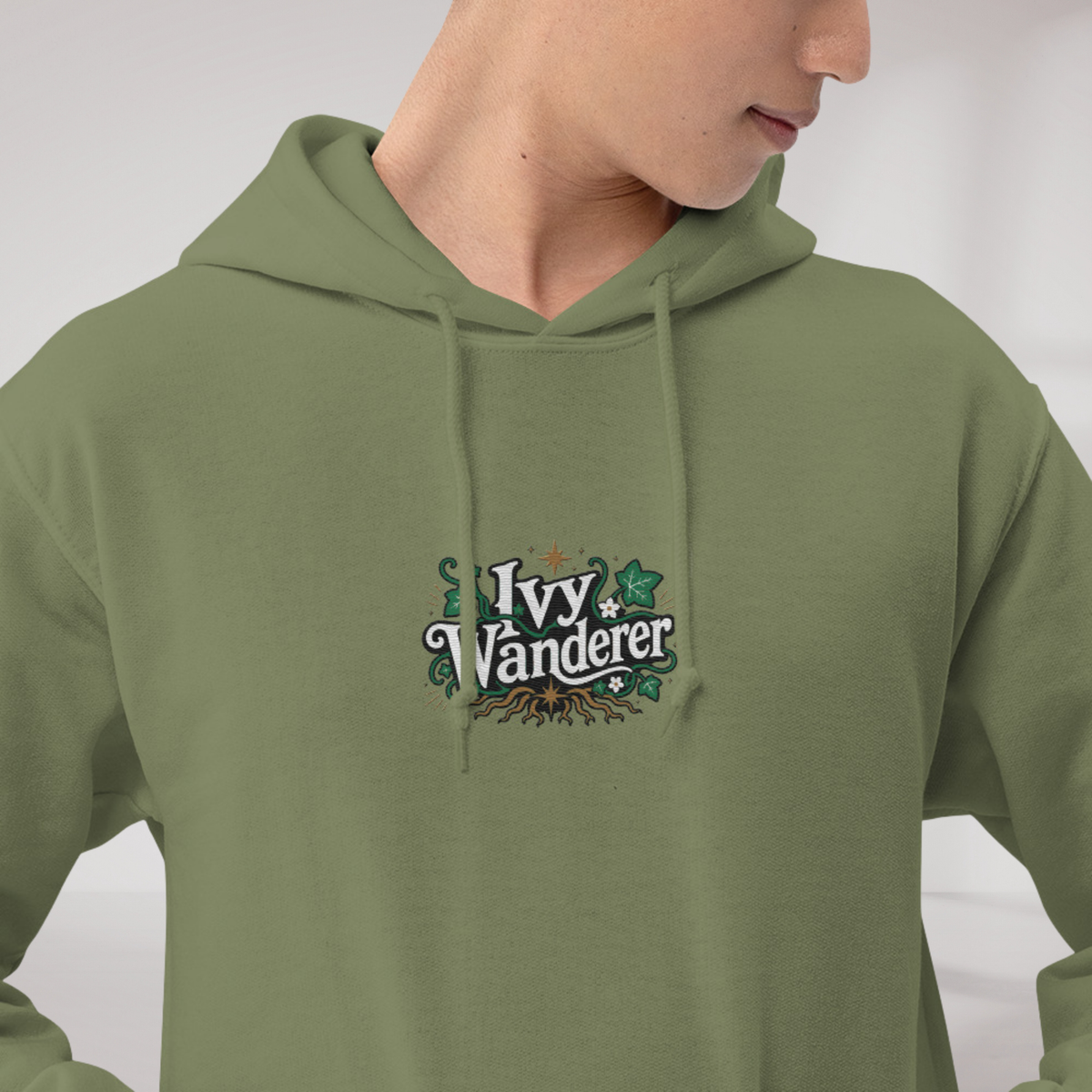 Ivy Wanderer Hoodie Grün ver. – Farbe Militärgrün – Ansicht 4
