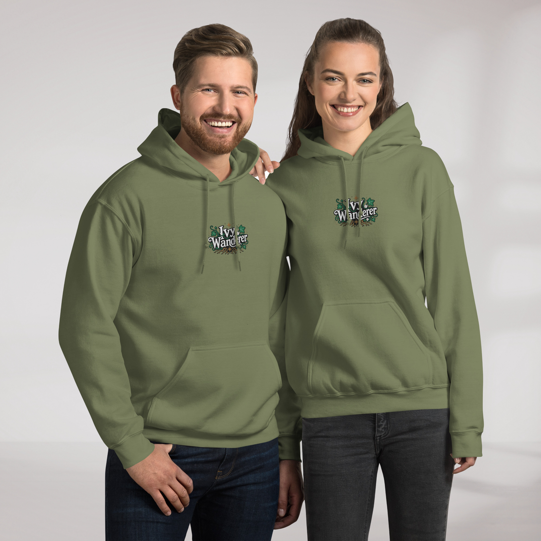 Ivy Wanderer Hoodie Grün ver. – Farbe Militärgrün – Ansicht 7