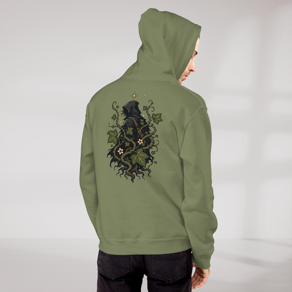 Ivy Wanderer Hoodie Grün ver. – Farbe Militärgrün – Ansicht 9
