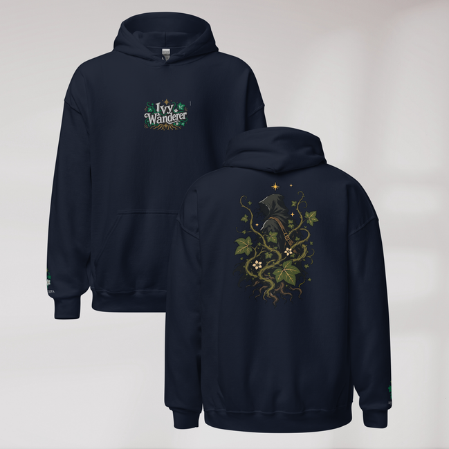 Ivy Wanderer Hoodie Grün ver. – Farbe Navy – Ansicht 1