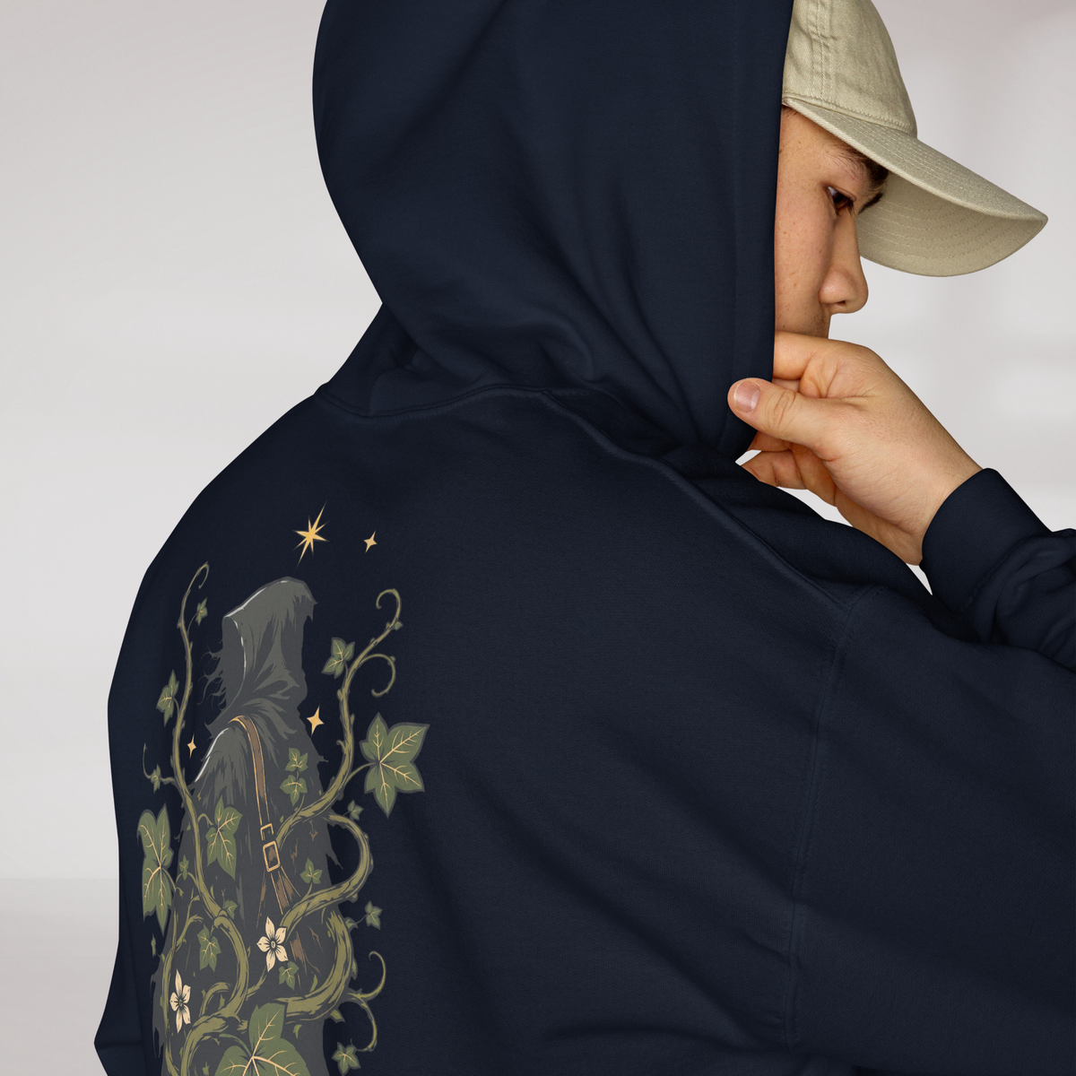 Ivy Wanderer Hoodie Grün ver. – Farbe Navy – Ansicht 6