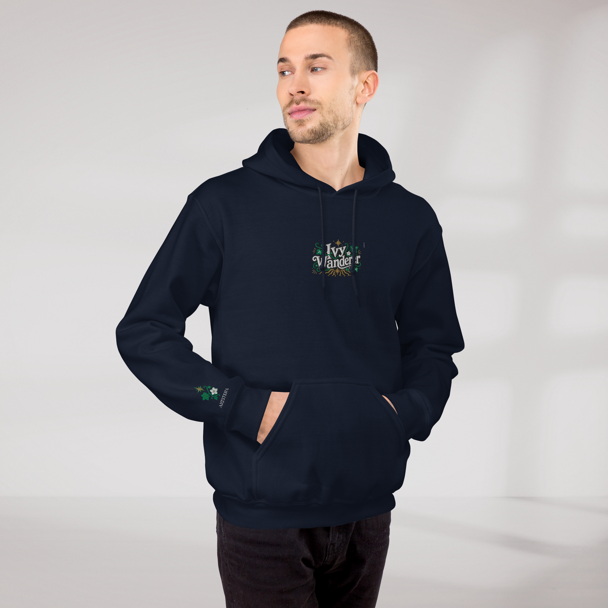 Ivy Wanderer Hoodie Grün ver. – Farbe Navy – Ansicht 8