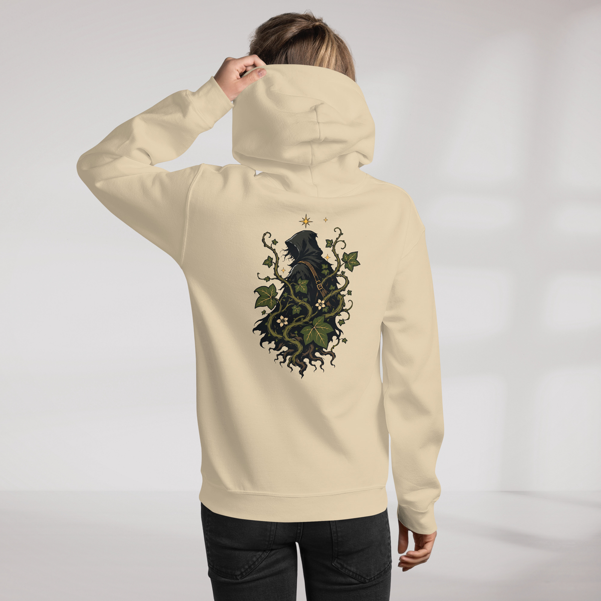 Ivy Wanderer Hoodie Grün ver. – Farbe Sand – Ansicht 11