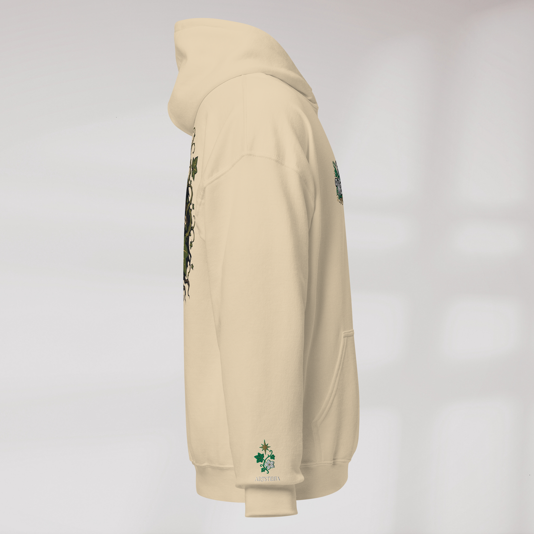 Ivy Wanderer Hoodie Grün ver. – Farbe Sand – Ansicht 2