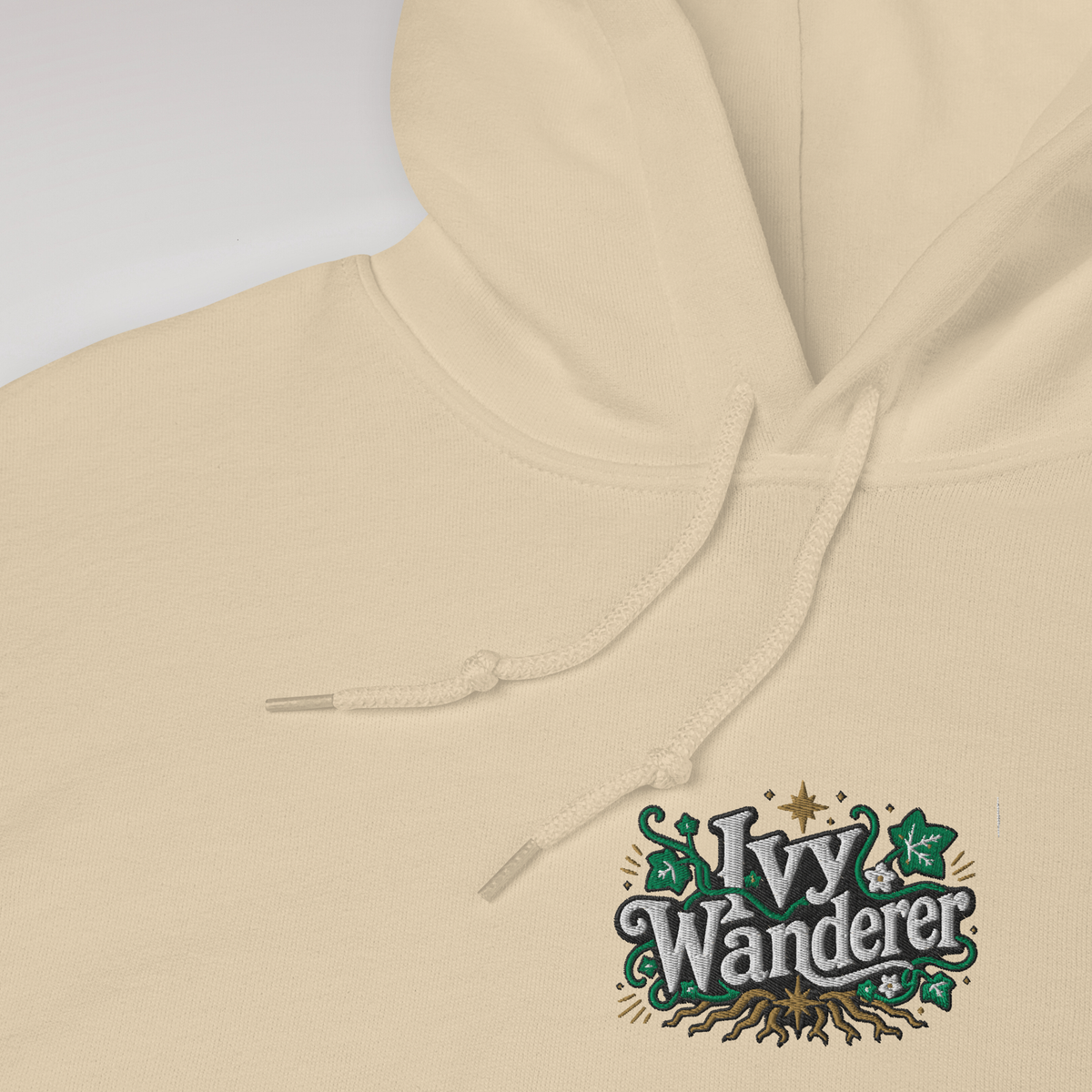 Ivy Wanderer Hoodie Grün ver. – Farbe Sand – Ansicht 3