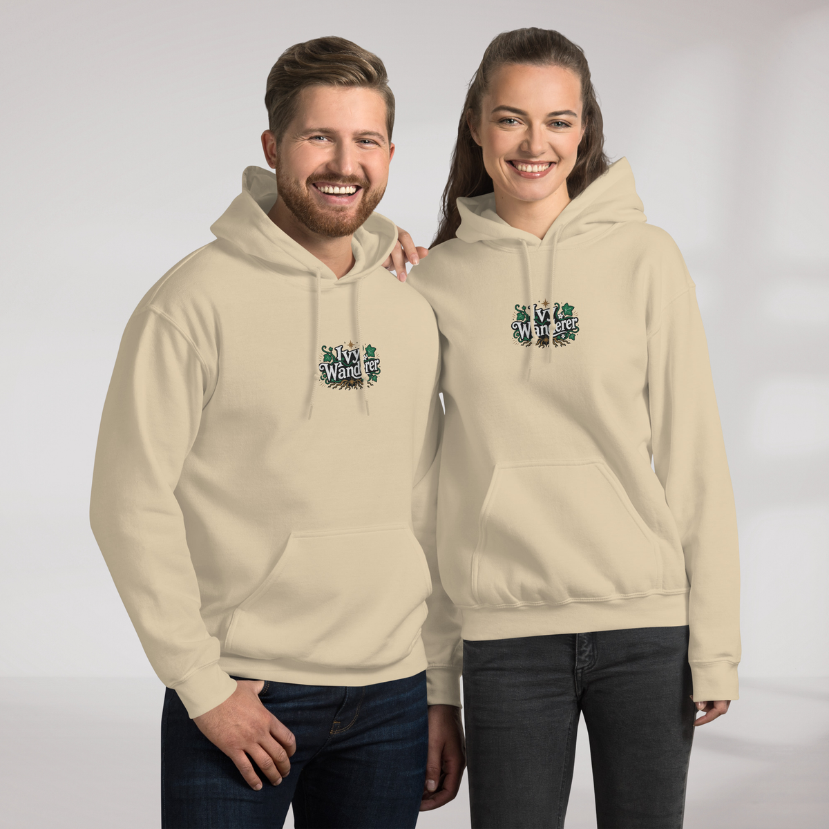 Ivy Wanderer Hoodie Grün ver. – Farbe Sand – Ansicht 7
