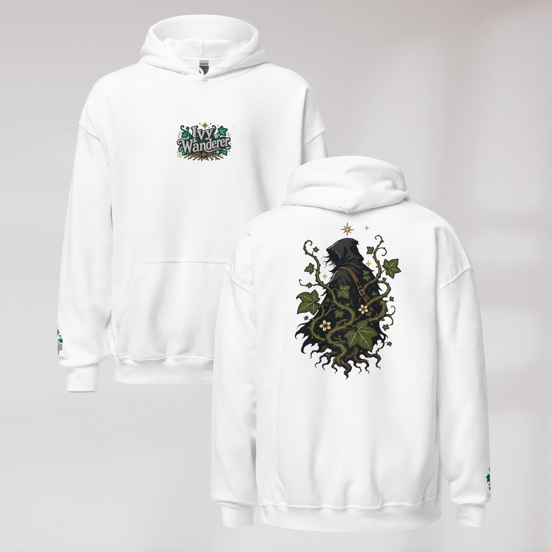 Ivy Wanderer Hoodie Grün ver. – Farbe Weiß – Ansicht 1