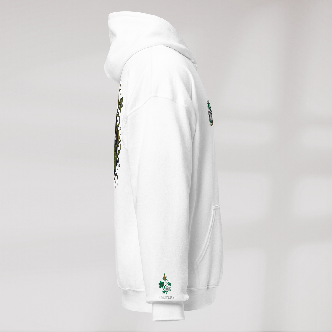 Ivy Wanderer Hoodie Grün ver. – Farbe Weiß – Ansicht 2