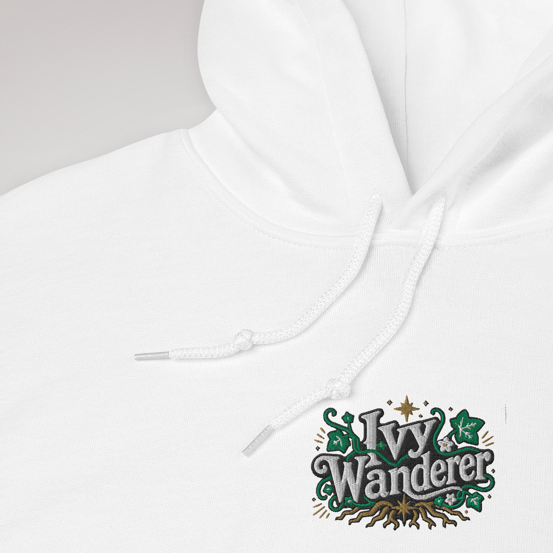 Ivy Wanderer Hoodie Grün ver. – Farbe Weiß – Ansicht 3